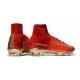 2017 Nouveau Chaussures de Football Mercurial Superfly V FG Rouge Or