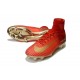 2017 Nouveau Chaussures de Football Mercurial Superfly V FG Rouge Or