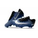 Nouvelles Nike Mercurial Vapor 11 FG Crampons de Football pour Hommes Bleu Blanc Noir