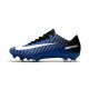 Nouvelles Nike Mercurial Vapor 11 FG Crampons de Football pour Hommes Bleu Blanc Noir