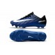 Nouvelles Nike Mercurial Vapor 11 FG Crampons de Football pour Hommes Bleu Blanc Noir