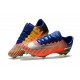 Nike Mercurial Vapor XI FG Chaussures De Foot 2017 Bleu Royal Chrome Carmin