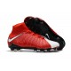 Crampon de Foot Soldes - Nike HyperVenom Phantom III FG Rouge Blanc