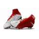 Crampon de Foot Soldes - Nike HyperVenom Phantom III FG Rouge Blanc