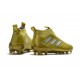 Chaussure Adidas Ace 17+ Purecontrol FG Crampons Foot Pas Cher Or Blanc