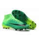 Chaussures de Foot Nike Mercurial Superfly V FG Noir Vert