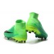 Chaussures de Foot Nike Mercurial Superfly V FG Noir Vert