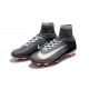 Chaussures de Foot Nike Mercurial Superfly V FG Noir Gris Blanc