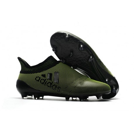 Nouveau Chaussure adidas X 17+ Purespeed FG Vert Foncé Noir