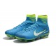 Chaussures de Foot Nike Mercurial Superfly V FG NJR Bleu Blanc Volt