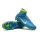 Chaussures de Foot Nike Mercurial Superfly V FG NJR Bleu Blanc Volt