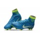 Chaussures de Foot Nike Mercurial Superfly V FG NJR Bleu Blanc Volt