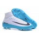 Chaussures de Foot Nike Mercurial Superfly V FG Blanc Bleu Noir