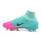 2017 Nouveau Chaussures de Football Mercurial Superfly V FG Rose Bleu Noir