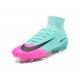 2017 Nouveau Chaussures de Football Mercurial Superfly V FG Rose Bleu Noir