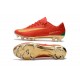 Chaussure de Foot Nike Mercurial Vapor XI FG Pas Cher CR7 Or Rouge