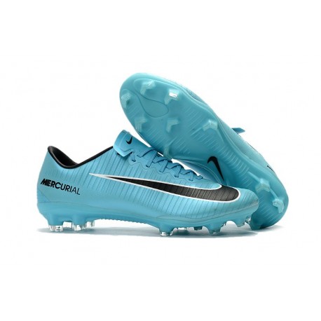 Nouvelles Nike Mercurial Vapor 11 FG Crampons de Football pour Hommes Bleu Noir