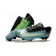 Nike Mercurial Vapor XI FG Chaussures De Foot 2017 Bleu Noir Vert Blanc