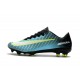 Nike Mercurial Vapor XI FG Chaussures De Foot 2017 Bleu Noir Vert Blanc