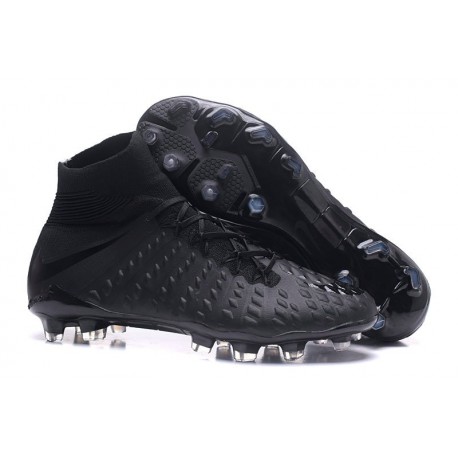 Nouvelles Crampons Foot - Chaussure Hypervenom Phantom III ACC DF FG Tout Noir