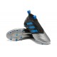 Chaussure Adidas Ace 17+ Purecontrol FG Crampons Foot Pas Cher Noir Argenté Bleu