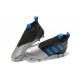 Chaussure Adidas Ace 17+ Purecontrol FG Crampons Foot Pas Cher Noir Argenté Bleu