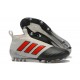 Nouveau Adidas ACE 17+ Purecontrol FG Chaussure de Foot Gris Rouge Noir