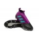 Chaussure Adidas Ace 17+ Purecontrol FG Crampons Foot Pas Cher Violet Bleu Noir