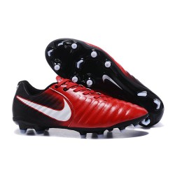 Nike Tiempo Legend VII FG - Chaussures Nike 2017 Rouge Noir Blanc