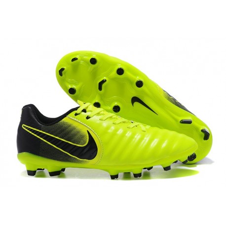 Nike Tiempo Legend VII FG - Chaussures Nike 2017 Volt Noir