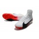 Chaussures de Foot Nike Mercurial Superfly V FG Blanc Rouge Noir