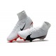 Chaussures de Foot Nike Mercurial Superfly V FG Blanc Rouge Noir