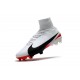 Chaussures de Foot Nike Mercurial Superfly V FG Blanc Rouge Noir