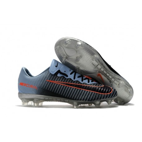 Chaussure de Foot Nike Mercurial Vapor XI FG Pas Cher Bleu Armory Bleu Marine