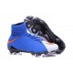 Nouvelles Crampons Foot - Chaussure Hypervenom Phantom III ACC DF FG Rouge Bleu Blanc