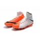 Nouvelles Crampons Foot - Chaussure Hypervenom Phantom III ACC DF FG Blanc Orange Noir