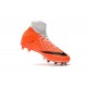 Nouvelles Crampons Foot - Chaussure Hypervenom Phantom III ACC DF FG Blanc Orange Noir