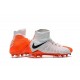 Nouvelles Crampons Foot - Chaussure Hypervenom Phantom III ACC DF FG Blanc Orange Noir