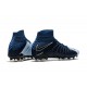 Nouvelles Crampons Foot - Chaussure Hypervenom Phantom III ACC DF FG Noir Bleu