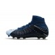 Nouvelles Crampons Foot - Chaussure Hypervenom Phantom III ACC DF FG Noir Bleu