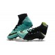 Nouvelles Crampons Foot - Chaussure Hypervenom Phantom III ACC DF FG Aqua Blanc Volt