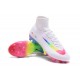 2017 Nouveau Chaussures de Football Mercurial Superfly V FG Blanc Rose Volt Vert Bleu Violet