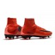 Chaussures de Foot Nike Mercurial Superfly V FG Rouge Noir