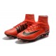 Chaussures de Foot Nike Mercurial Superfly V FG Rouge Noir