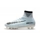 Chaussures de Foot Nike Mercurial Superfly V FG CR7 Gris Noir Blanc