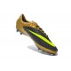 2014/2015 Nike Hypervenom Phantom FG Homme Or Noir Jaune