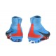 2017 Nouveau Chaussures de Football Mercurial Superfly V FG Bleu Rouge Noir