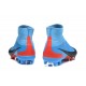 2017 Nouveau Chaussures de Football Mercurial Superfly V FG Bleu Rouge Noir