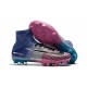 Chaussures de Foot Nike Mercurial Superfly V FG Bleu Rose Noir