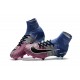 Chaussures de Foot Nike Mercurial Superfly V FG Bleu Rose Noir